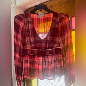 Women’s stripped blouse,size small.